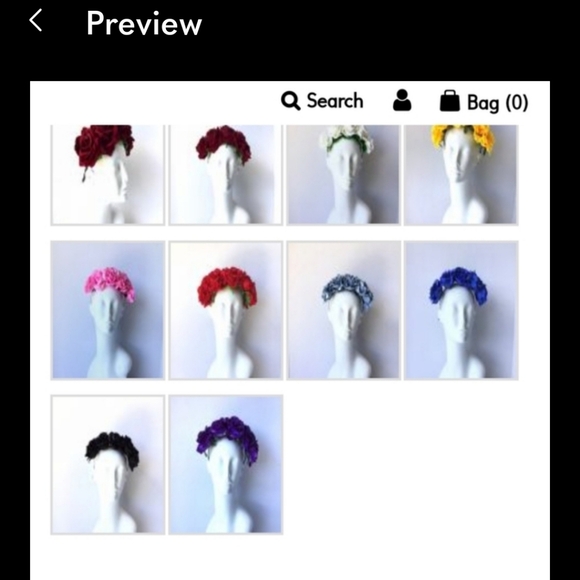 Rose Fascinator Hat - Picture 7 of 9